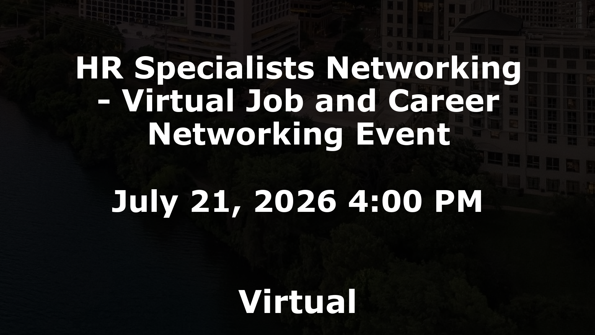 HR Specialists Networking - Virtual Job and Career Networking Event event image